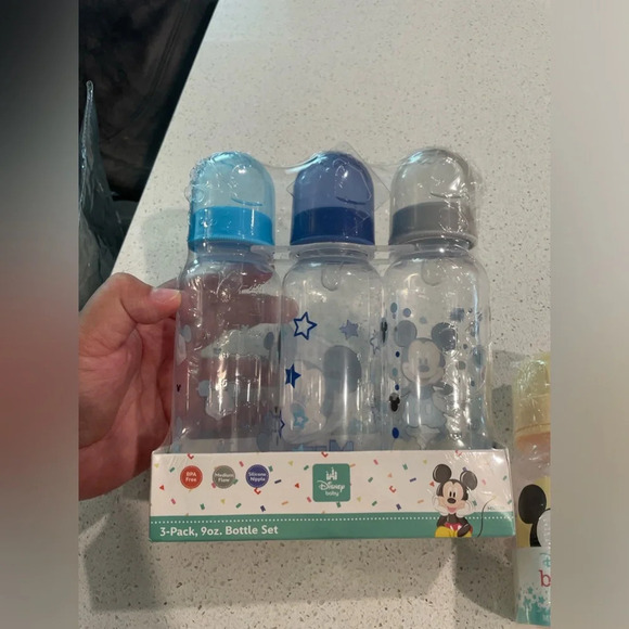 Disney Mickey Mouse baby boy feeding bottles bundle - Picture 4 of 6
